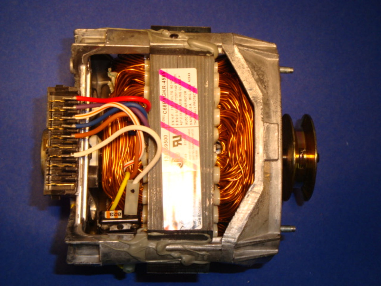 Frigidaire 134159500 _MOTOR WITH PULLEY, 3/4HP-1