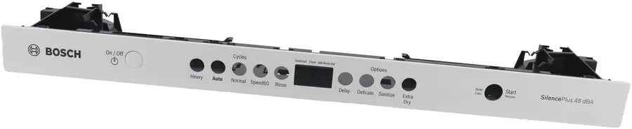 Bosch Dishwasher Facia Panel Part 00777876 -White