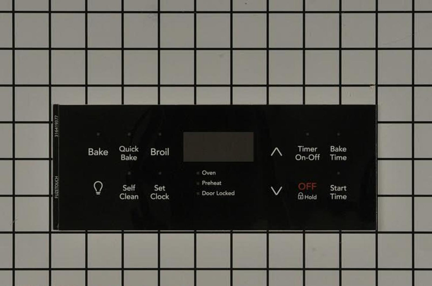 Frigidaire 316419377 OVERLAY,CLOCK,BLACK,ES330-1