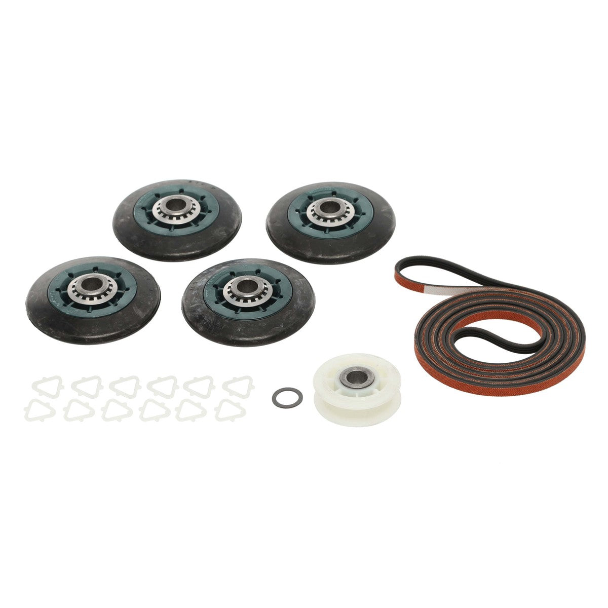Kit Riparazione Asciugatrice 4392067 | Rulli, Cinghia E Puleggia | Compatibile Whirlpool, Maytag, Kenmore | Fai Da Te