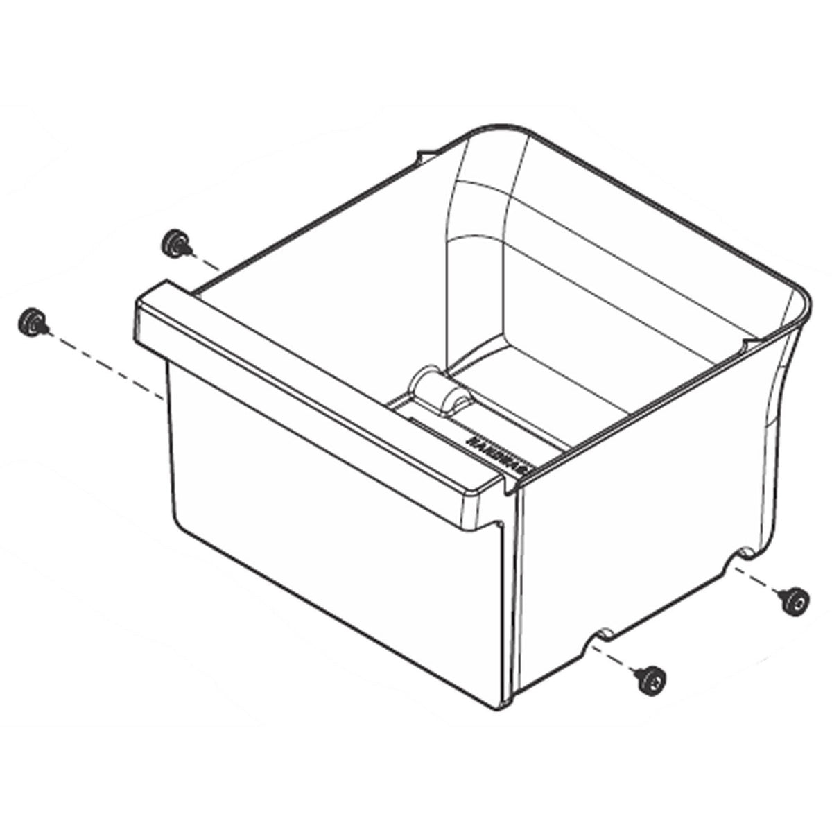 Frigidaire 5304519801 PAN ASSEMBLY,CRISPER,W/SLIDE-1