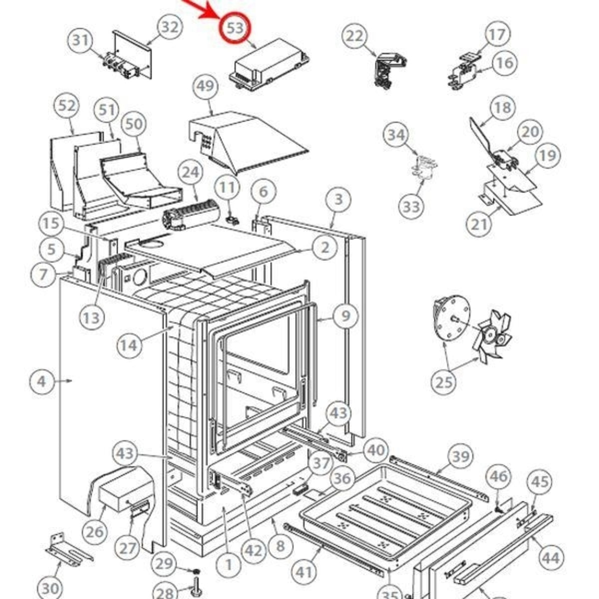 Fisher & Paykel / DCS 575628 IGNITION BOX ELECTRONIC T-ZE-1