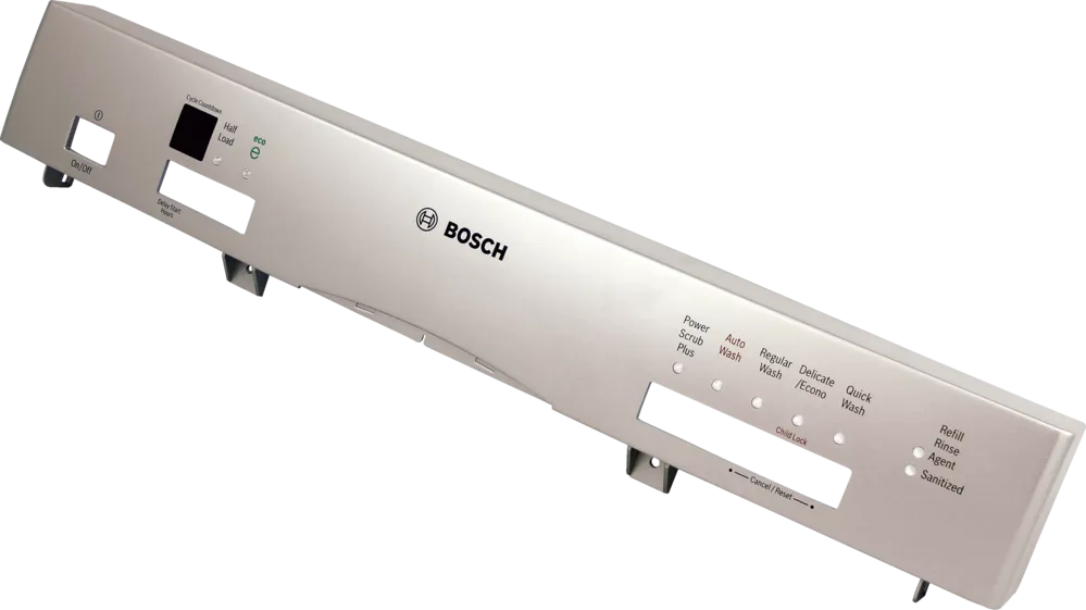 Bosch 00665887 Dishwasher Control Panel Facia-Silver