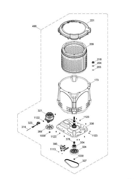 GE Washer Transmission Assembly Kit WW01A00724
