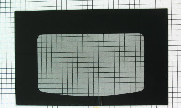 WS01L10473 Black Glass Liner for GE Oven Door-Measurement