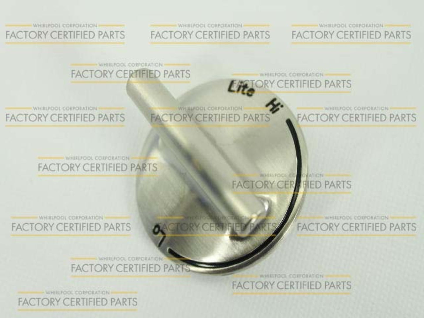 WP74009148 Whirlpool Range Valve Knob, Stainless-1