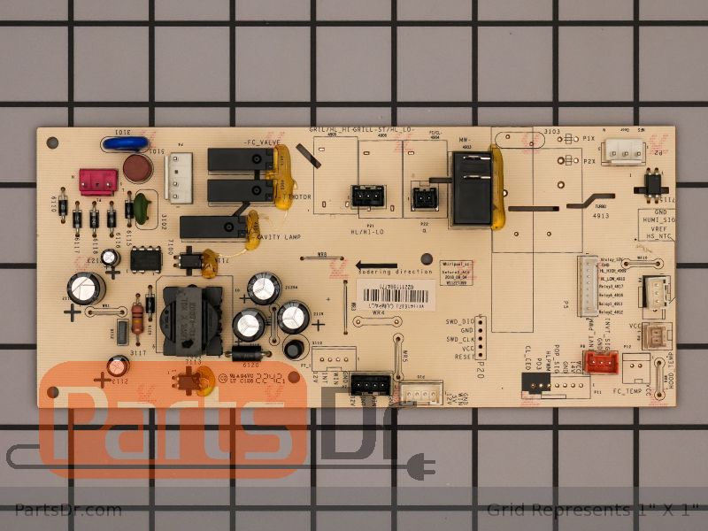 Whirlpool Microwave Control Board W11416373 -1