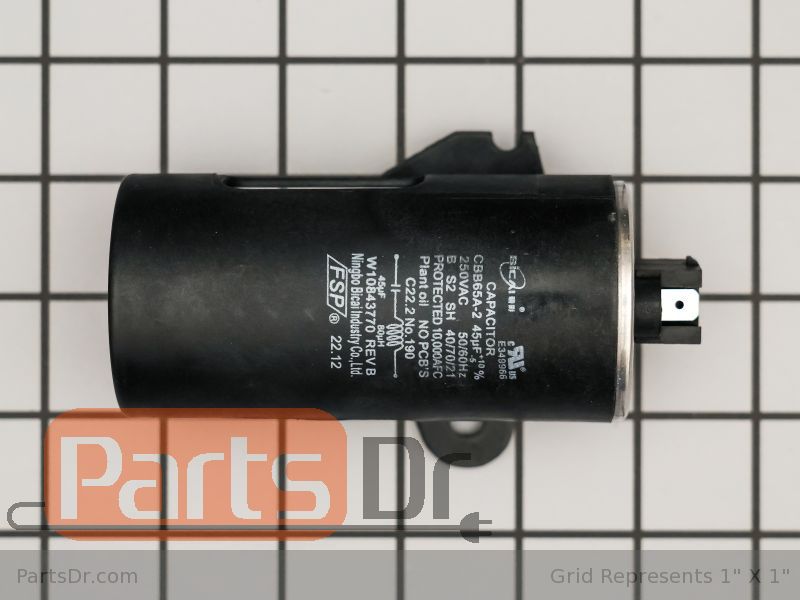 Whirlpool Washer Capacitor Part W11614512 -1