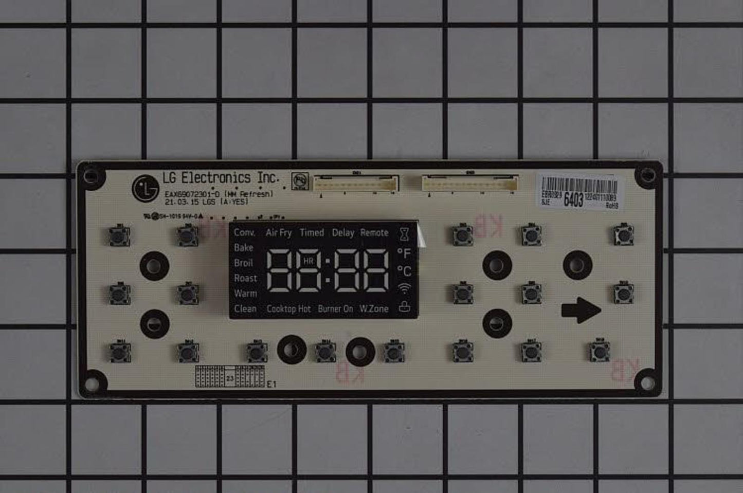 EBR89296403 LG Range Display PCB Assembly-1