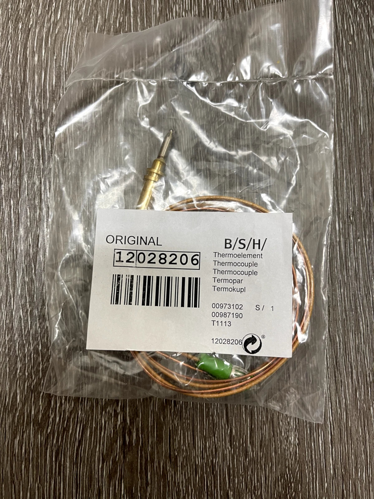 Bosch Oven Range Thermocouple Part 12028206 -2