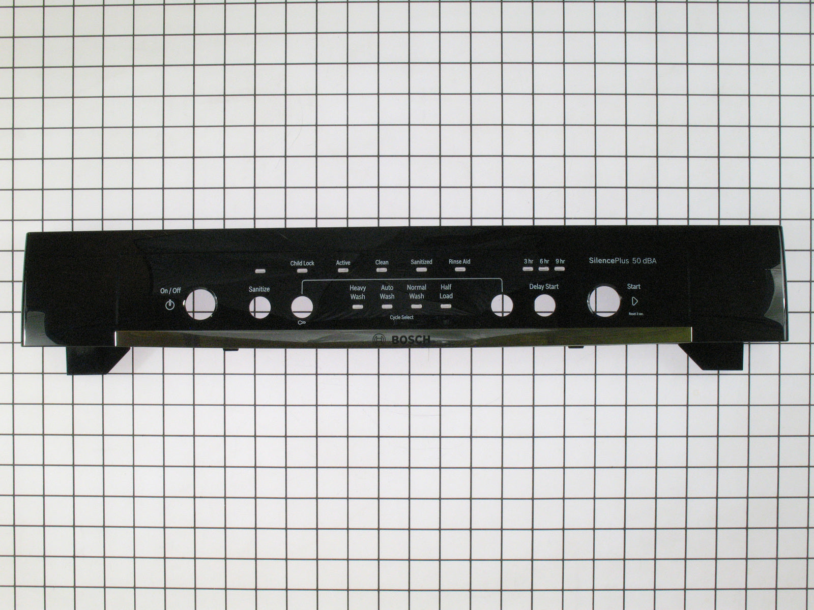 00686807 Bosch Dishwasher Facia Panel, Black-1