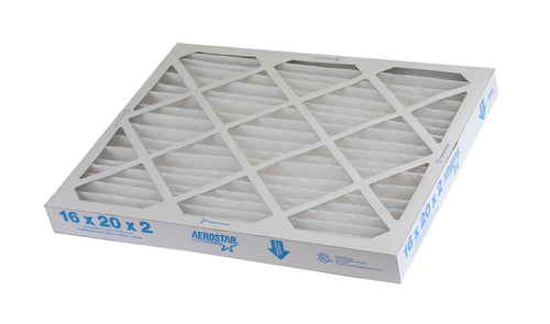 Aerostar Series 400 Pleated Furnace Air Filter 16x20x2 MERV 10 High Capacity