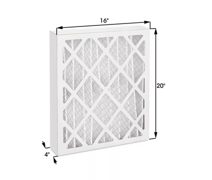 Aerostar Series 400 Pleated Furnace Air Filter 16x20x4 MERV 10 High Capacity -2