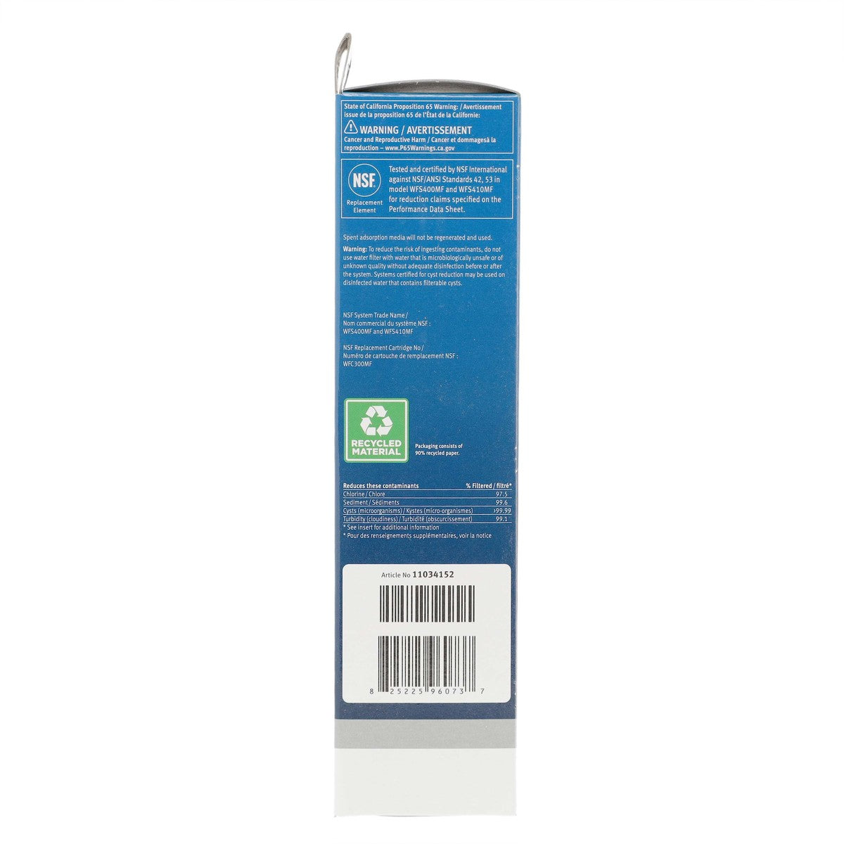 11034152 Bosch UltraClarity Refrigerator Water Filter, BORPLFTR10, RA450010, REPLFLTR10-10