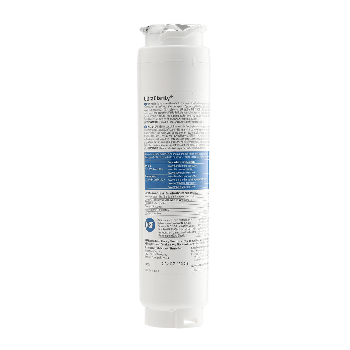 Bosch 11048053 UltraClarity Water Filter 3 Pack-2