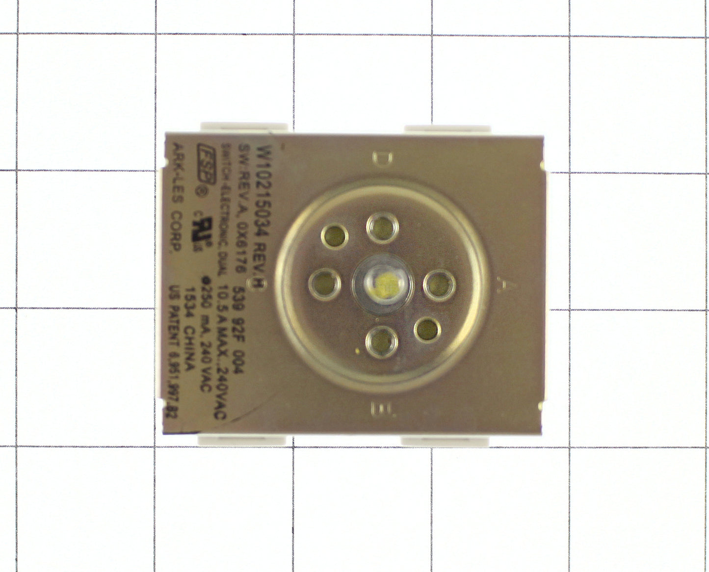WPW10215034 Whirlpool Cooktop Infinite Switch-12