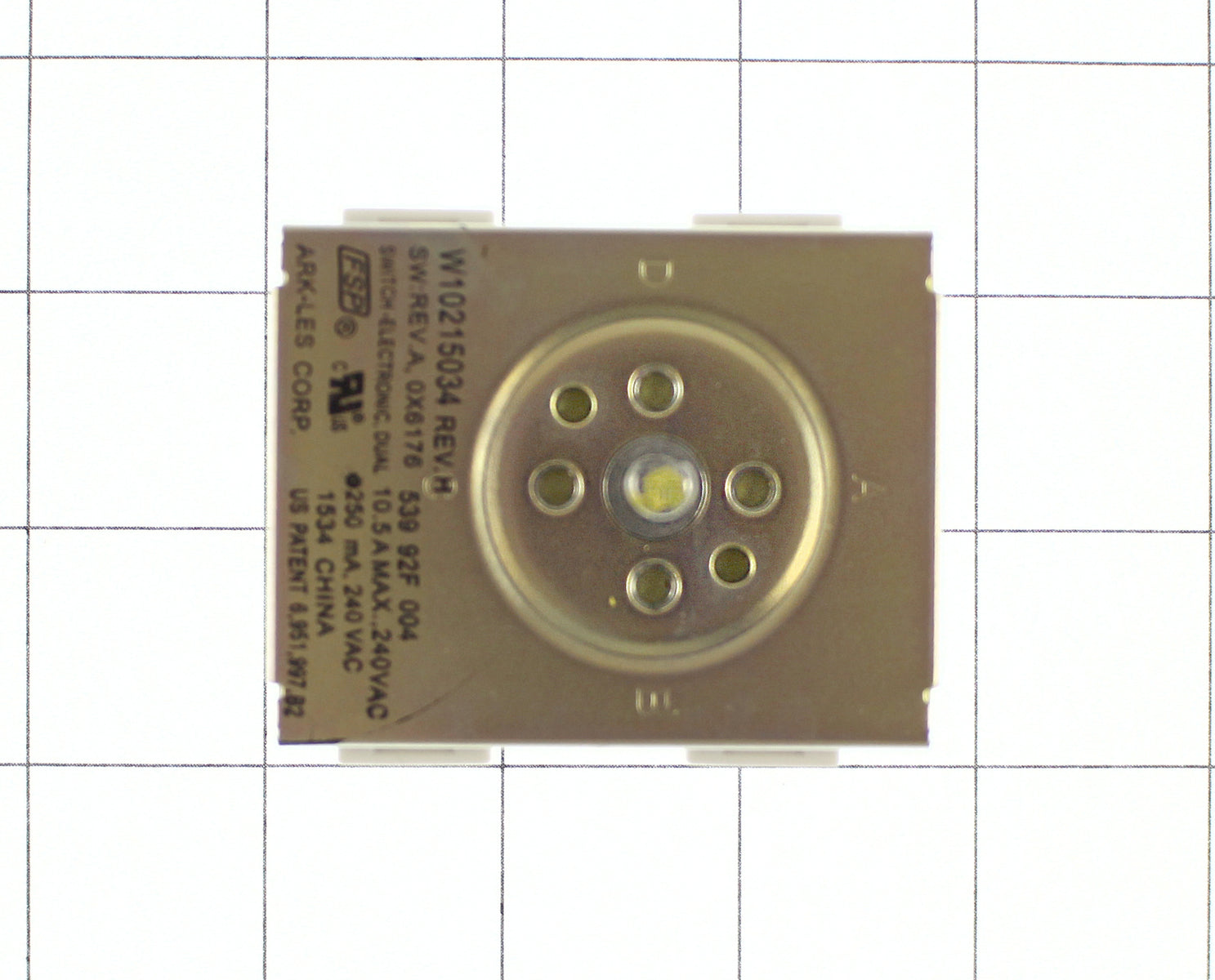 WPW10215034 Whirlpool Cooktop Infinite Switch-12
