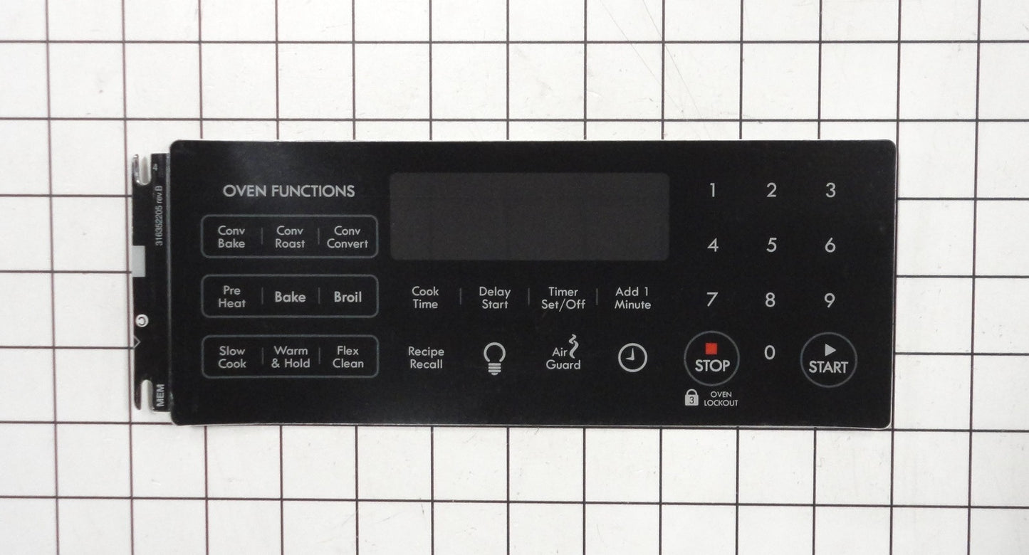 316352207 Frigidaire Range/Stove Overlay Clock Unit - Black (ES535)-1