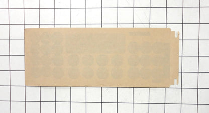 Frigidaire 316419807 OVERLAY, CLOCK, WHITE, ES535-2