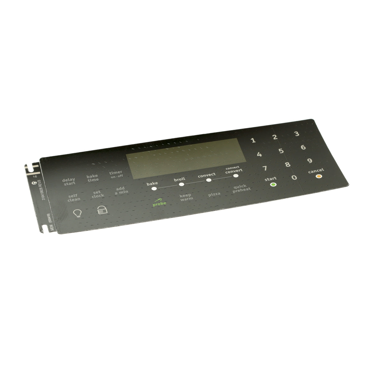 316419828 Frigidaire Range Oven Control Overlay, Black-1