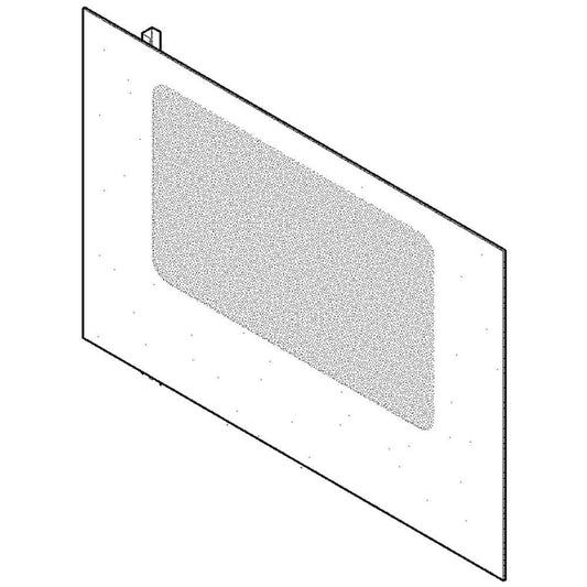 316559108 Frigidaire Range Glass Assembly, Outer, White-1