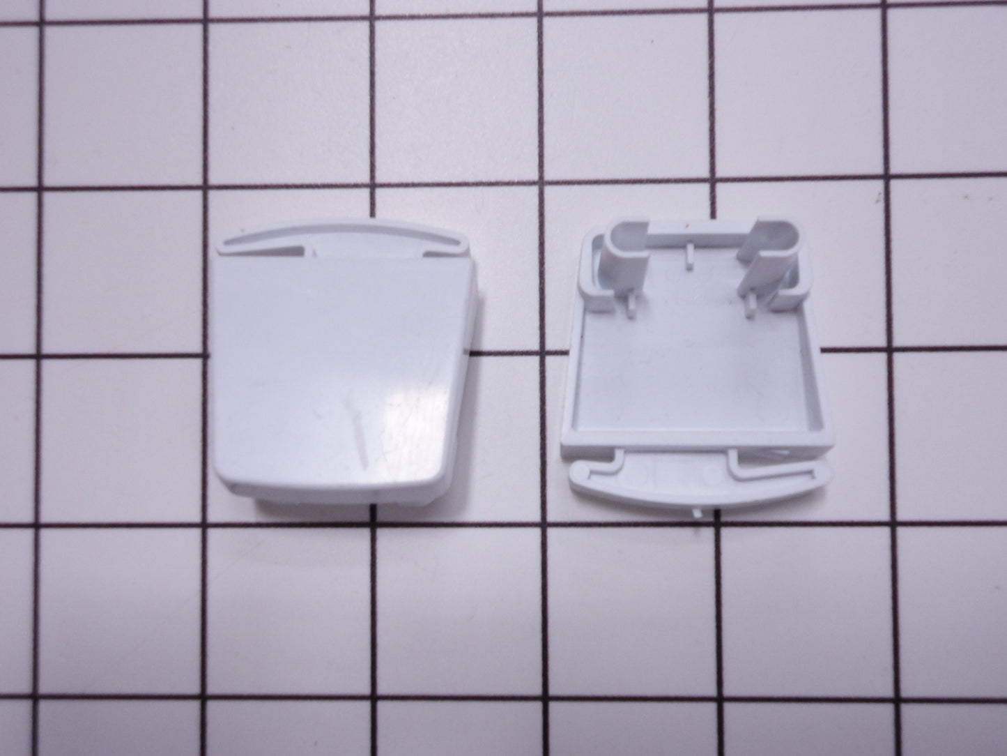 5303925377 Frigidaire Refrigerator Door Shelf End Cap Set, RH and LH-1