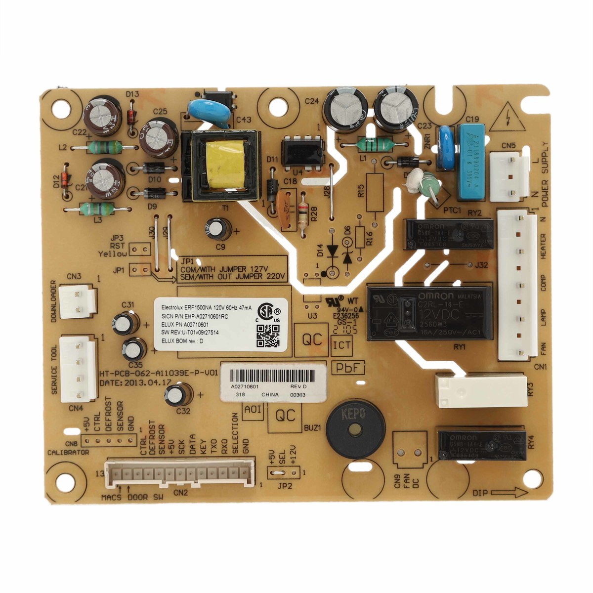 Frigidaire 5304503163 BOARD,MAIN CONTROL,ERF1500-2
