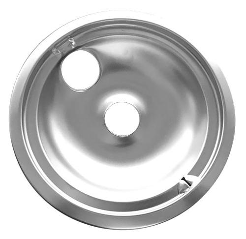 GE WS01L09258 Large 8" Chrome Stove Burner Drip Pan