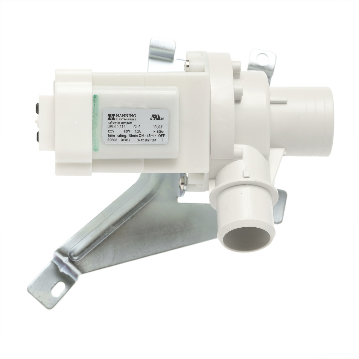 Speed Queen 203885P ASSY,TLW PUMP&BRKT(120V/60HZ-6