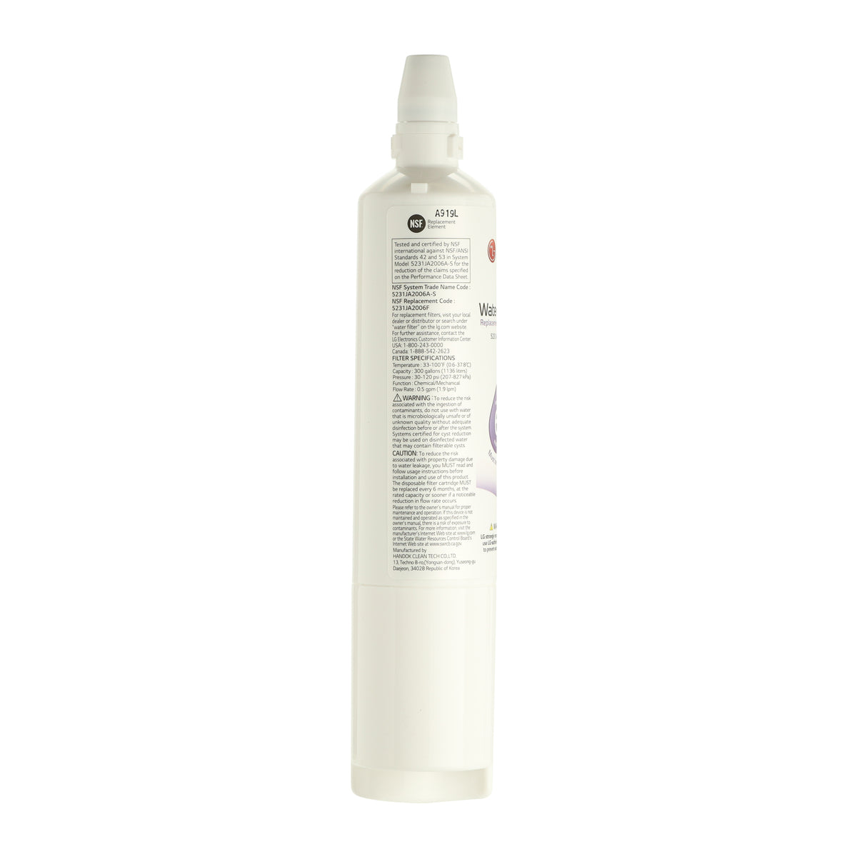 5231JA2006F LG Water Filter (LT600P)-6