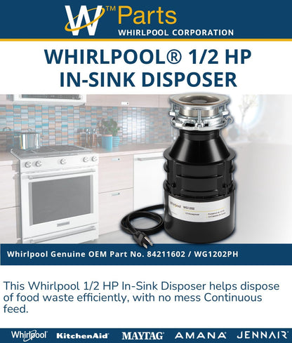 Whirlpool Disposer 84211602 - In-Kitchen Waste Management Solution-3