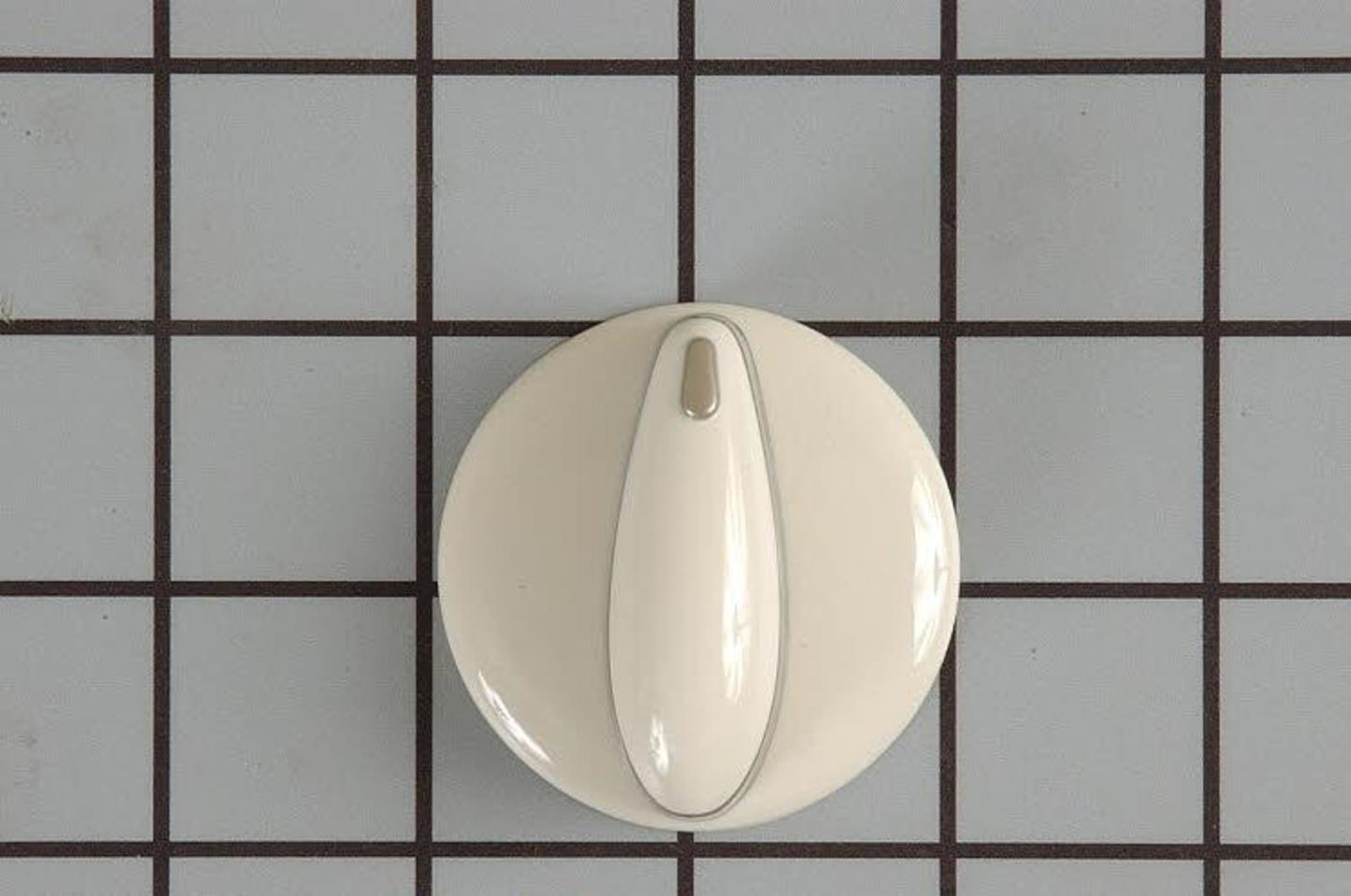 Whirlpool 74008946 KNOB, BISQUE/CHROME-1