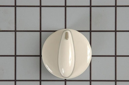 Whirlpool 74008946 KNOB, BISQUE/CHROME-1