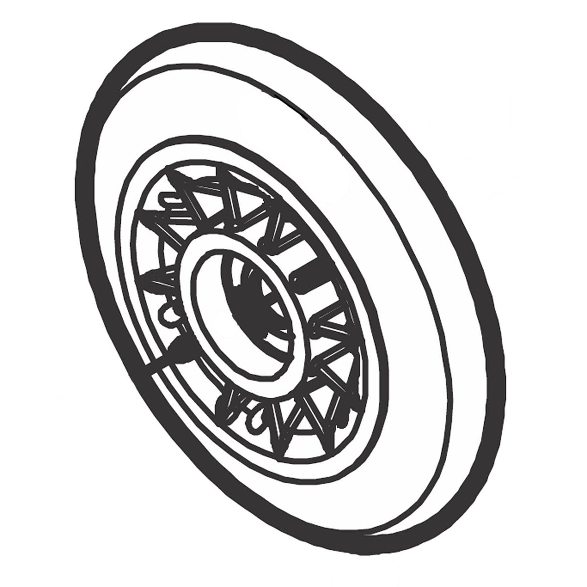 Frigidaire 807787702 ROLLER,SUPPORT,DRUM-1