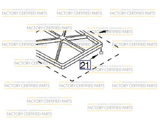 Whirlpool 814465 PAD, GRATE PKG-4-1