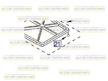 Whirlpool 814465 PAD, GRATE PKG-4-2