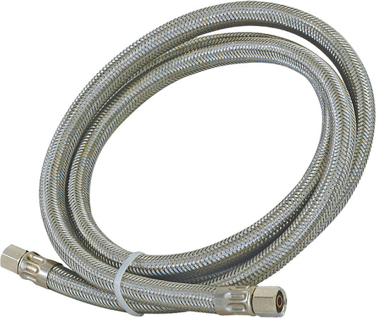 41033 Stainless Steel Icemaker Hose, 1/4COMP X 1/4COMP, 60