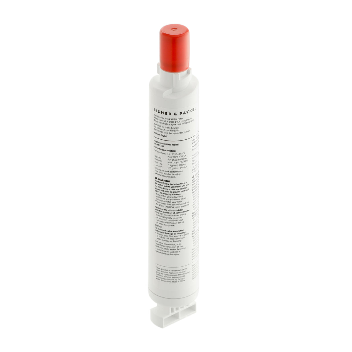 DCS 862288 Fisher & Paykel Refrigerator Water Filter WP FWC1-1