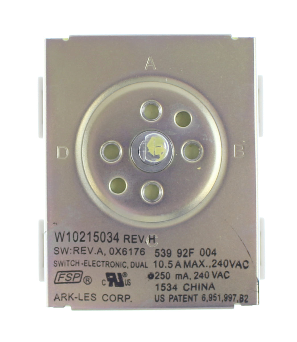 WPW10215034 Whirlpool Cooktop Infinite Switch-9
