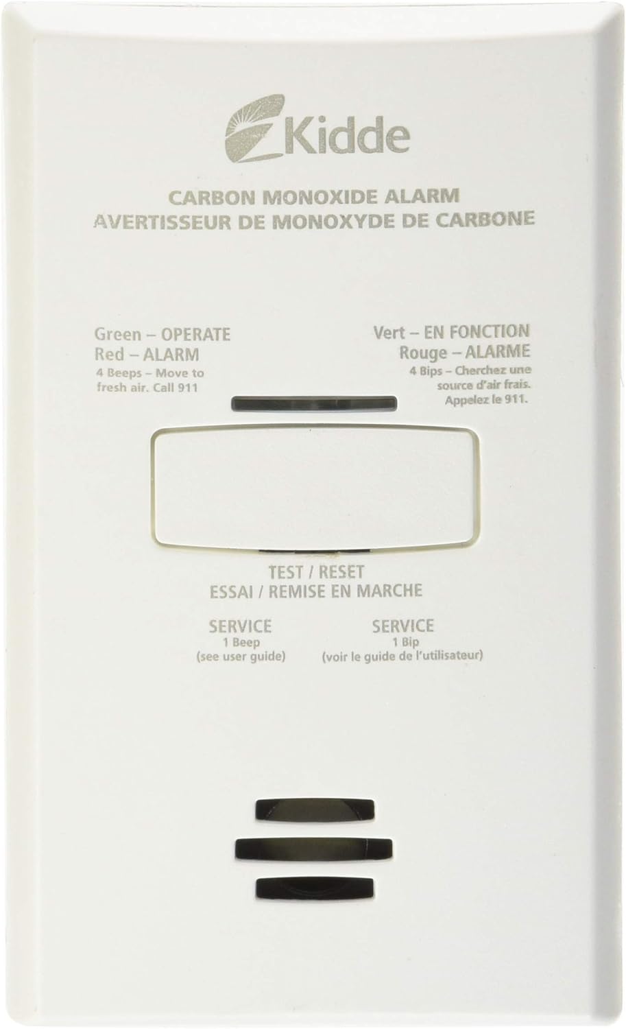 Kidde 900‑0263CO‑CA Plug‑In Carbon Monoxide Alarm