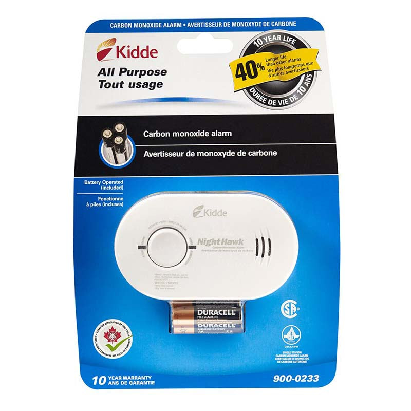 Kidde 900‑0233 Battery Operated Carbon Monoxide Detector