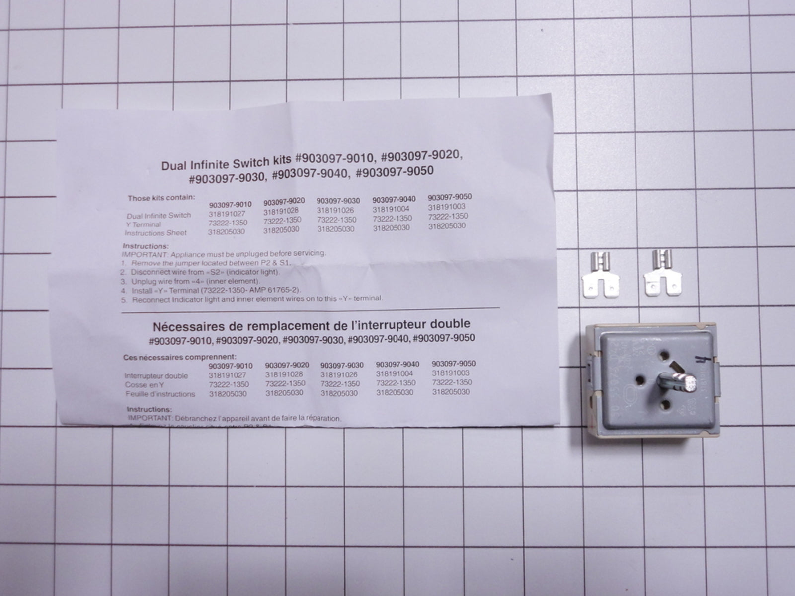 903097-9040 Frigidaire Range Surface Element Switch-1