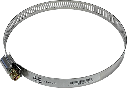 CL72H A/C Parts - 1-7/8" - 5" Stainless Steel Hose Clamp