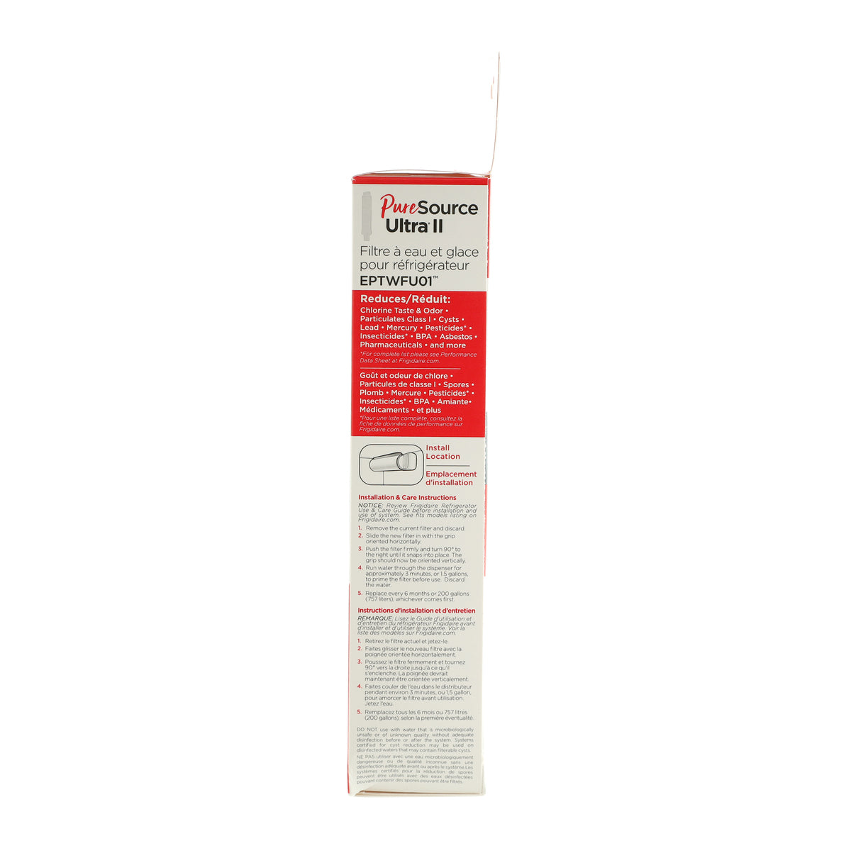 EPTWFU01 Frigidaire PureSource Ultra® II Water and Ice Refrigerator Filter-7