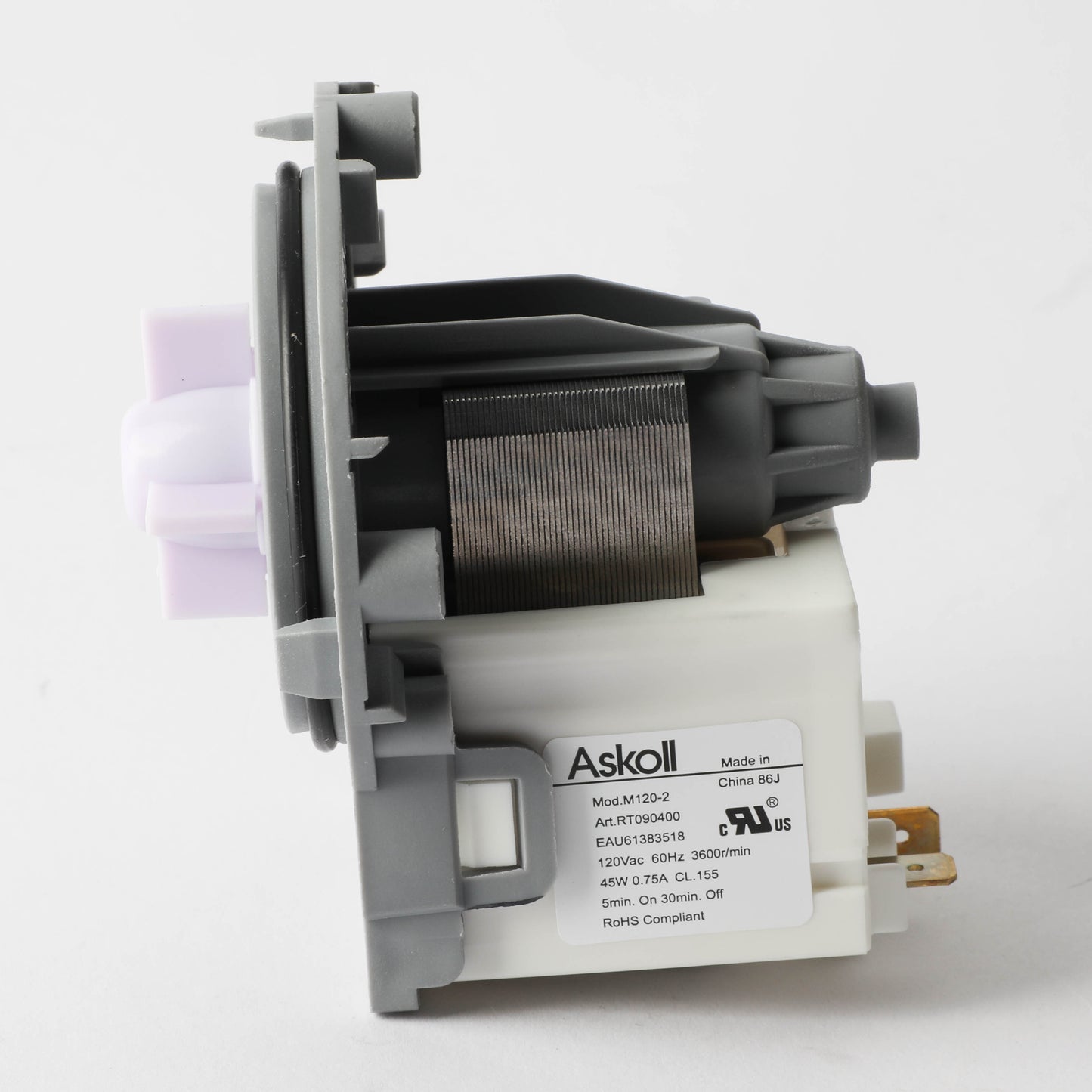 EAU61383518 AC Pump Motor Assembly for LG/Kenmore Dishwasher -3