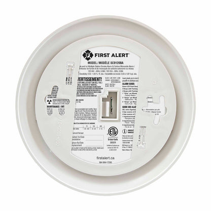 First Alert SC9120BA Hardwired Smoke & Carbon Monoxide Alarm