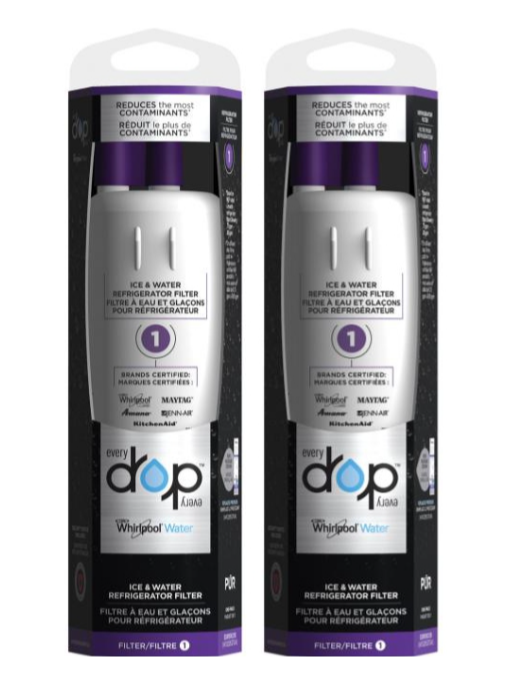 Whirlpool EveryDrop EDR1RXD1B Refrigerator Water Filter #1 - (2-pack)