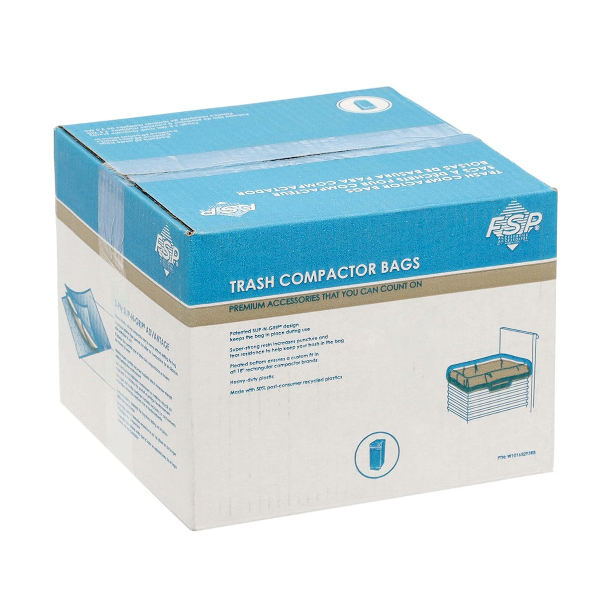 W10165293RB Whirlpool Trash Compactor 60-Pack Plastic Bags - 18"Models-1