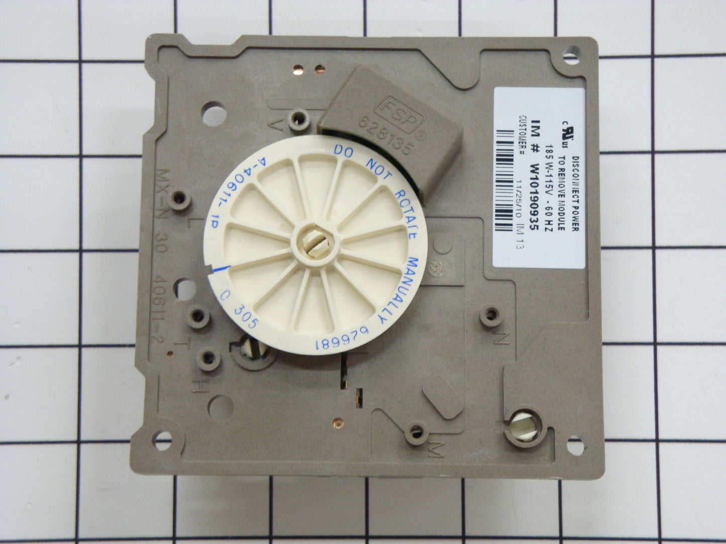 W10190935 Whirlpool Refrigerator Ice Maker Control Module & Motor Assembly-1