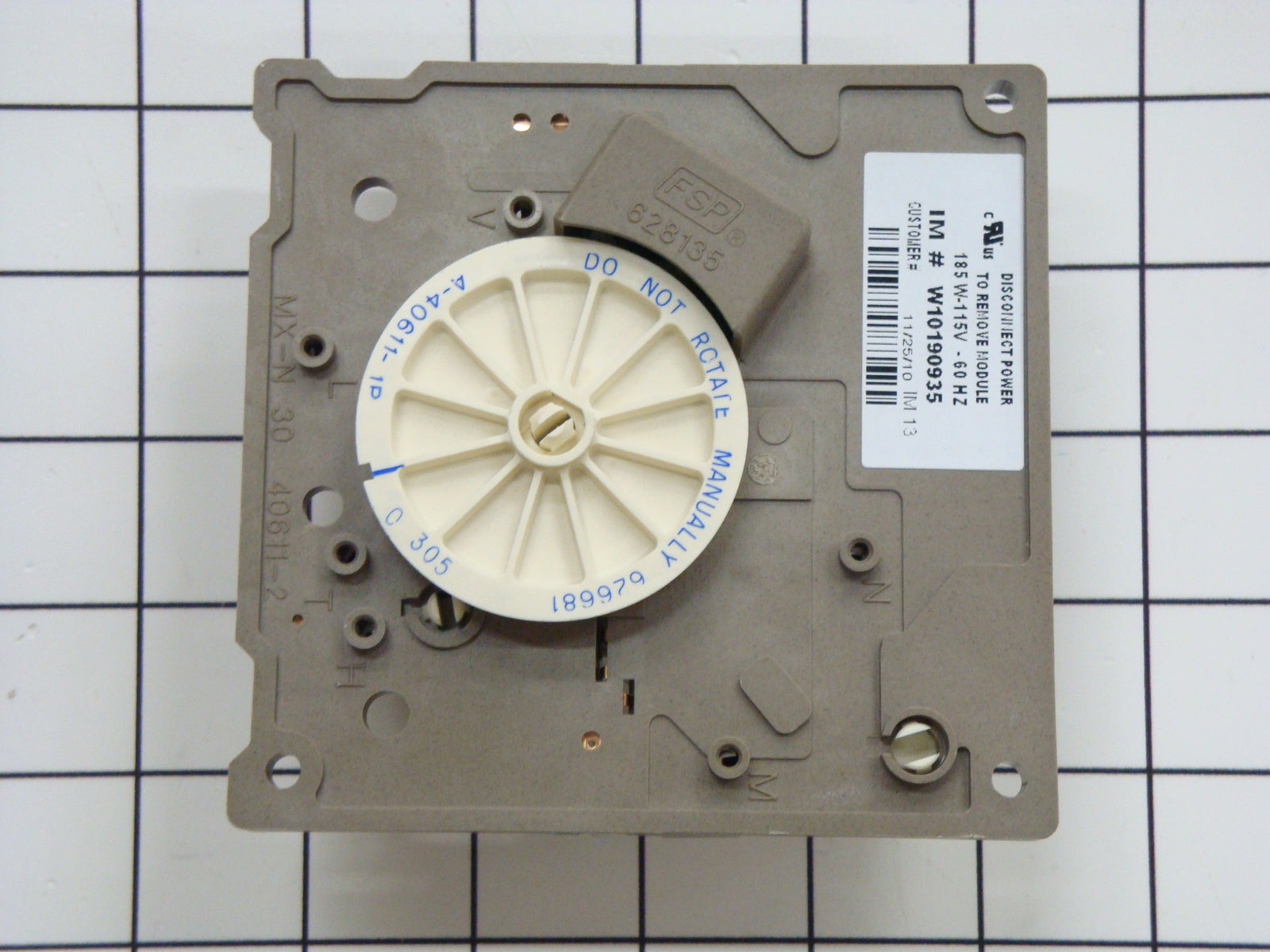 W10190935 Whirlpool Refrigerator Ice Maker Control Module & Motor Assembly-1